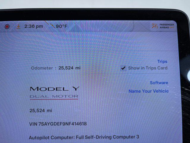 used 2022 Tesla Model Y car, priced at $29,399