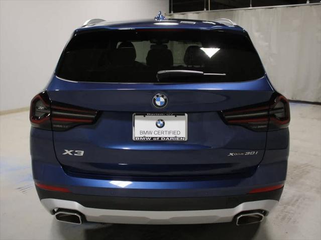 used 2022 BMW X3 car, priced at $38,495