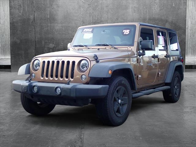 used 2015 Jeep Wrangler Unlimited car, priced at $14,989