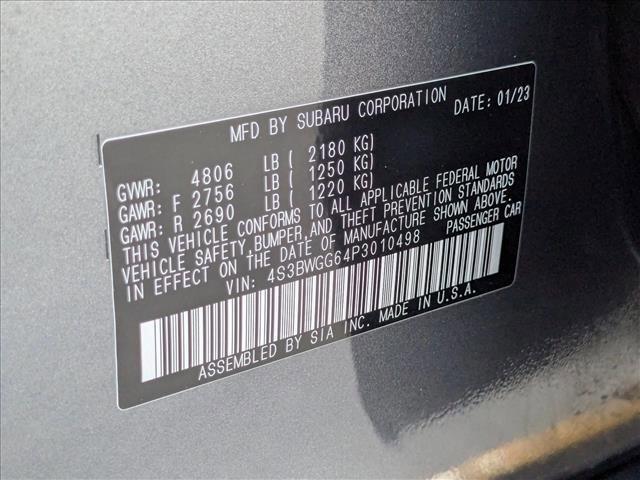 used 2023 Subaru Legacy car, priced at $24,498