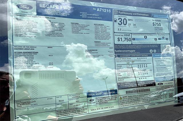 new 2025 Ford Escape car, priced at $31,185