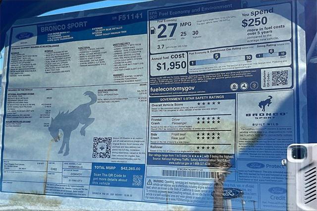 new 2025 Ford Bronco Sport car, priced at $40,865