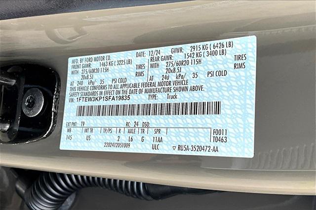 new 2025 Ford F-150 car, priced at $53,517