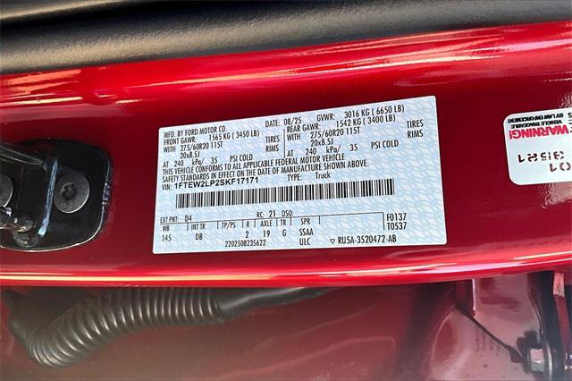new 2025 Ford F-150 car, priced at $55,300
