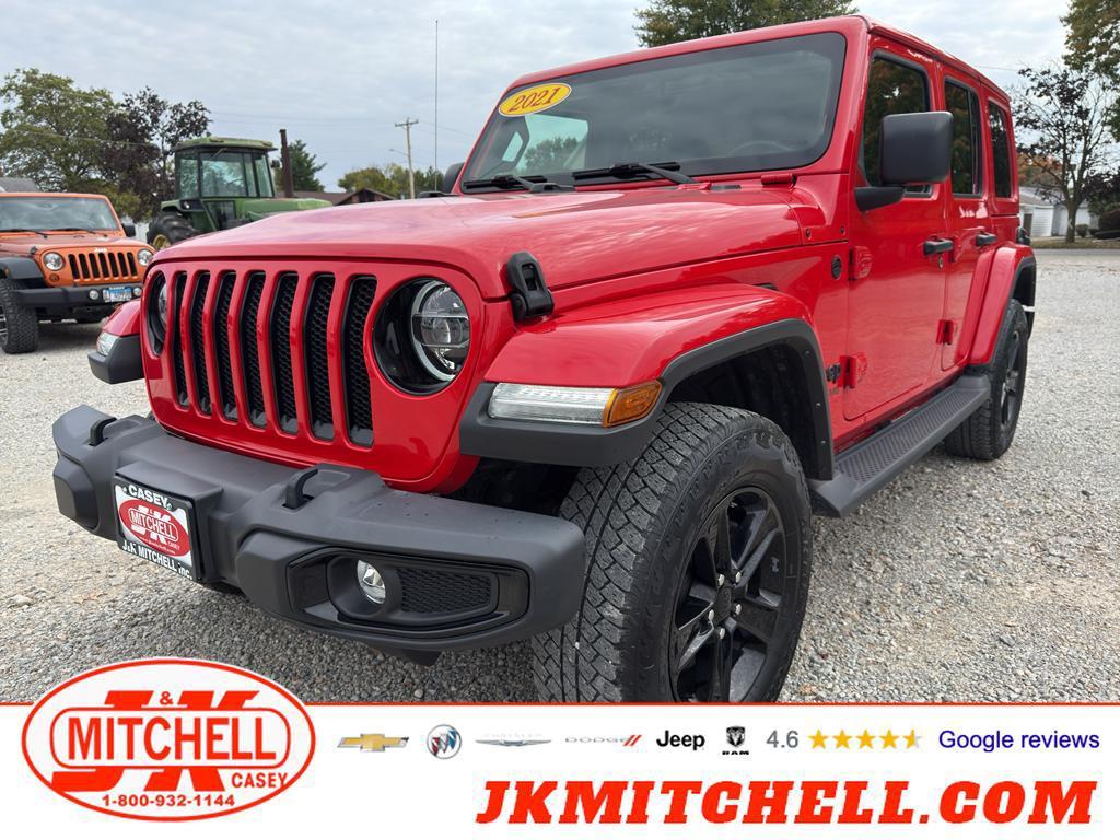 used 2021 Jeep Wrangler Unlimited car, priced at $33,900