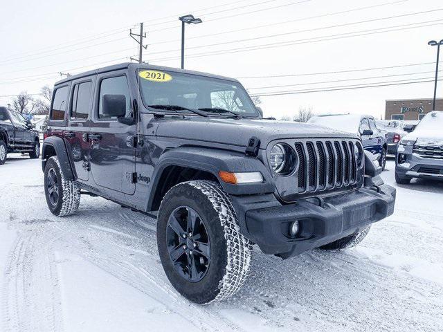 used 2021 Jeep Wrangler Unlimited car, priced at $30,309