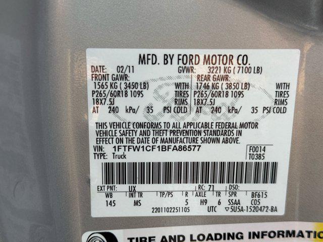 used 2011 Ford F-150 car, priced at $15,999