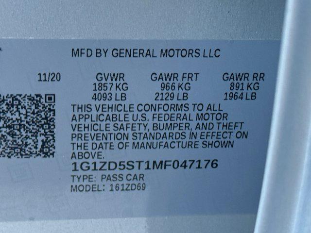 used 2021 Chevrolet Malibu car, priced at $15,999