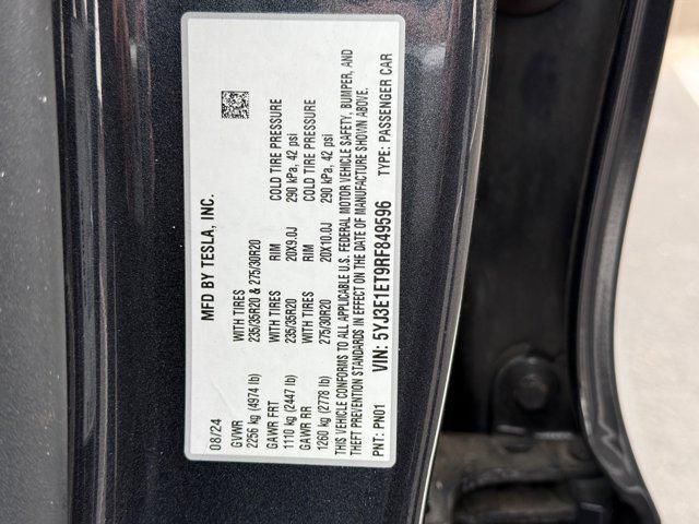 used 2024 Tesla Model 3 car, priced at $37,999