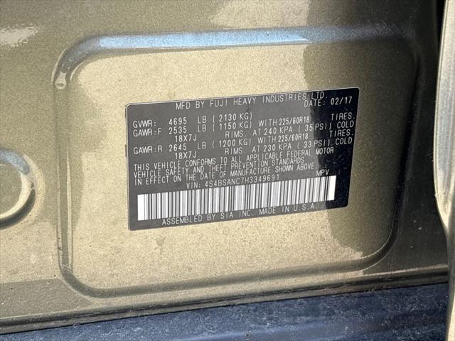 used 2017 Subaru Outback car, priced at $19,468