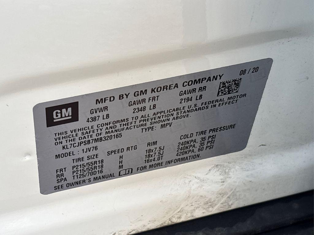 used 2021 Chevrolet Trax car, priced at $19,999