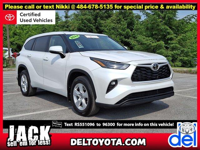 used 2024 Toyota Highlander car, priced at $44,890