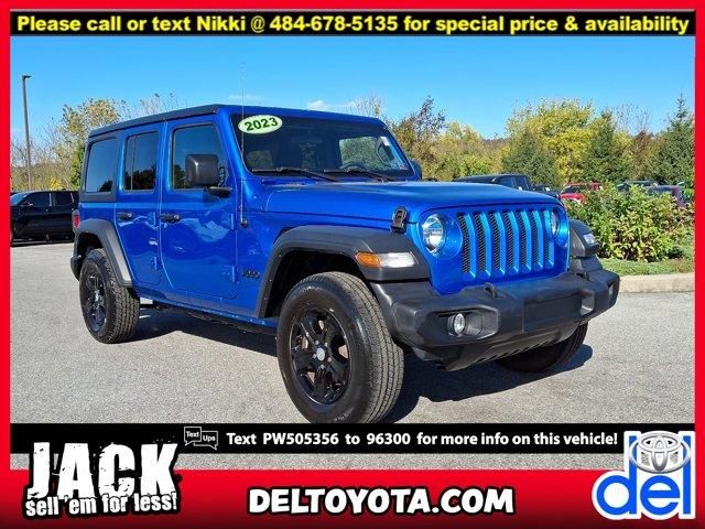 used 2023 Jeep Wrangler car, priced at $33,595