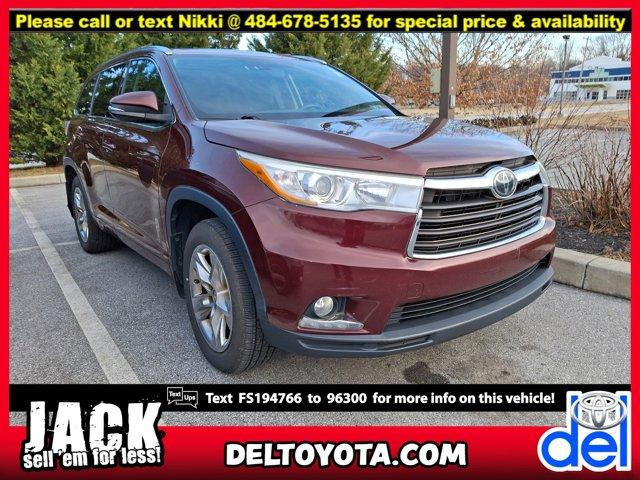 used 2015 Toyota Highlander car, priced at $22,995