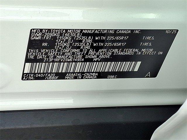 new 2025 Toyota RAV4 car, priced at $36,429