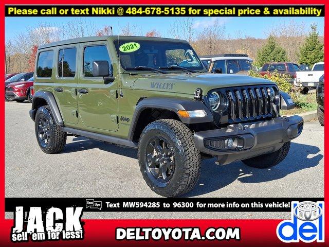 used 2021 Jeep Wrangler car, priced at $32,995