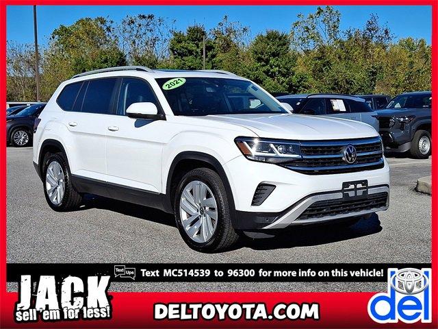 used 2021 Volkswagen Atlas car, priced at $24,595