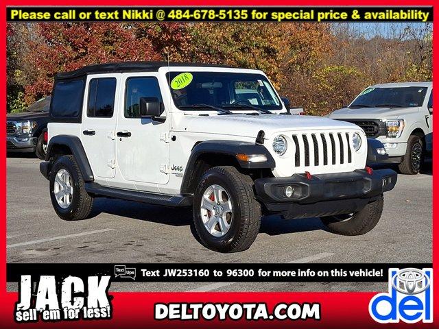 used 2018 Jeep Wrangler Unlimited car, priced at $26,995