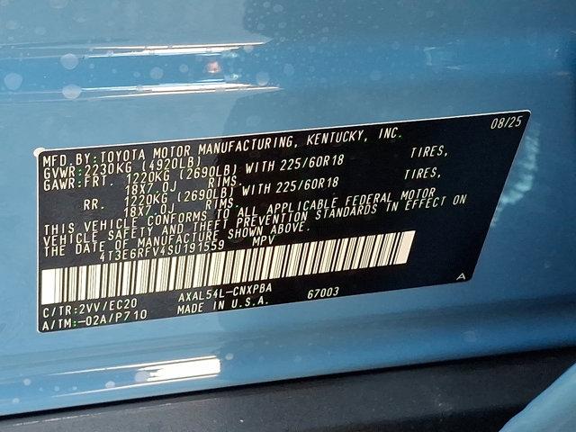 new 2025 Toyota RAV4 car, priced at $44,188