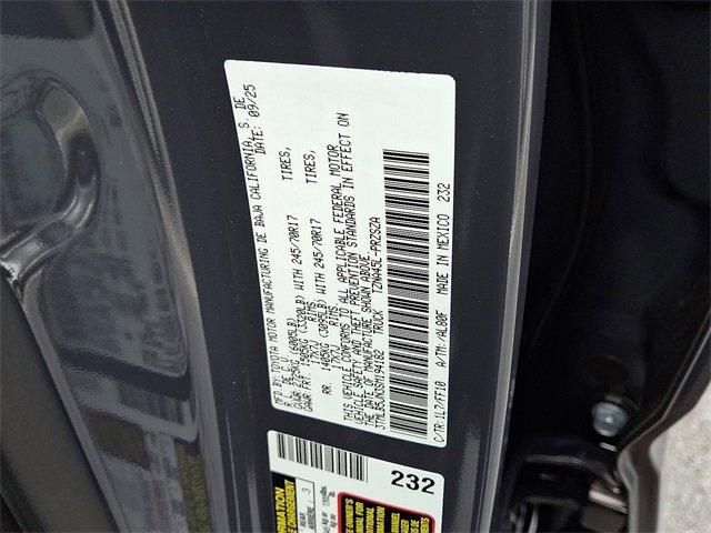 new 2025 Toyota Tacoma car, priced at $43,114