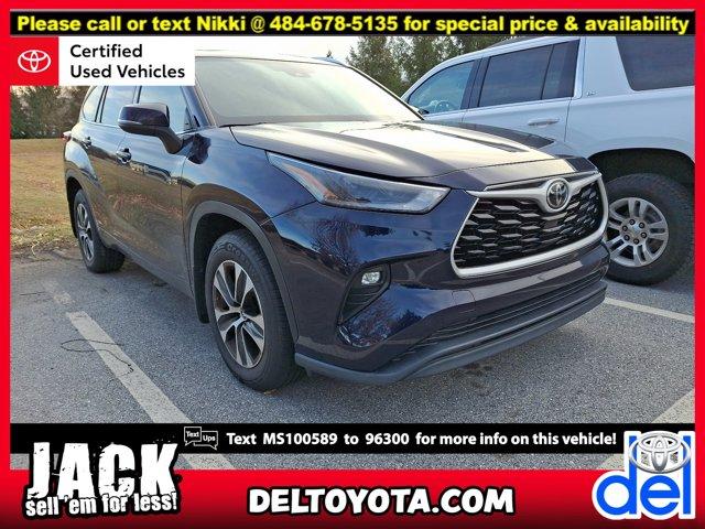 used 2021 Toyota Highlander car, priced at $34,990