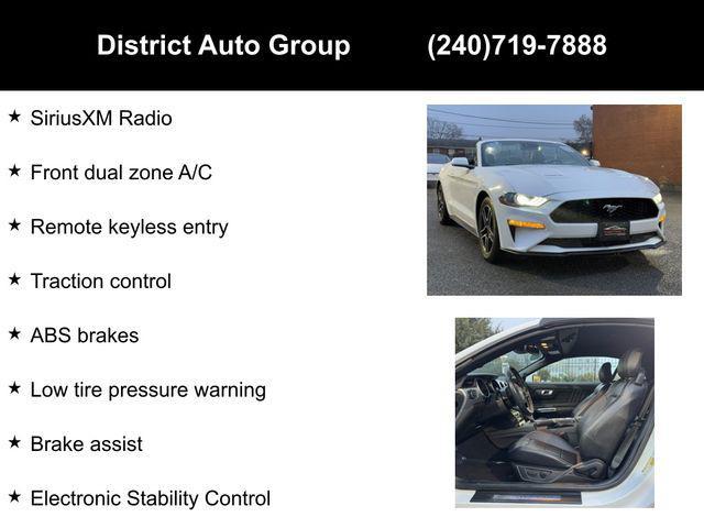 used 2022 Ford Mustang car, priced at $22,950