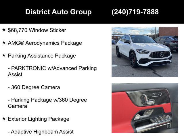 used 2021 Mercedes-Benz AMG GLA 45 car, priced at $40,890