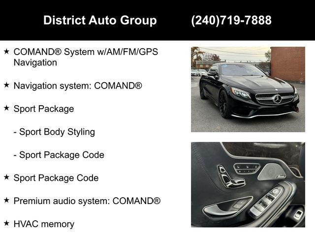 used 2016 Mercedes-Benz S-Class car, priced at $39,425