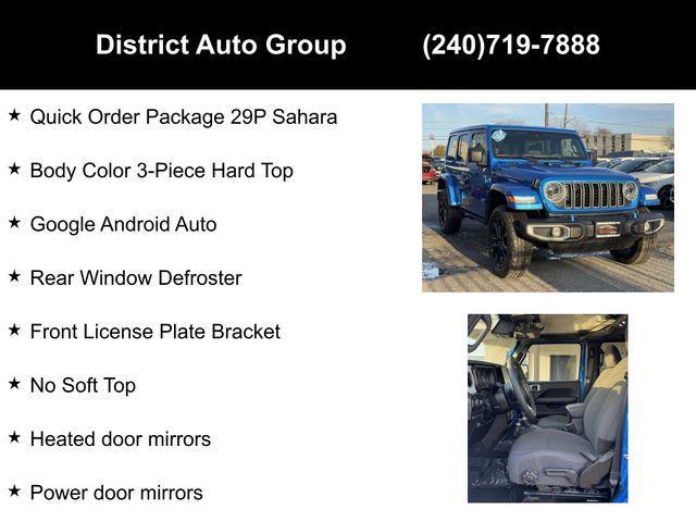 used 2024 Jeep Wrangler 4xe car, priced at $38,950