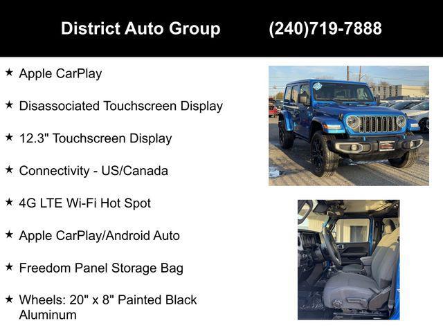 used 2024 Jeep Wrangler 4xe car, priced at $38,950