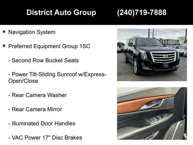 used 2017 Cadillac Escalade ESV car, priced at $33,950