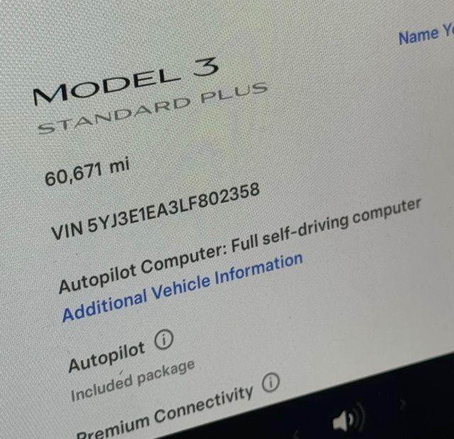 used 2020 Tesla Model 3 car, priced at $22,201