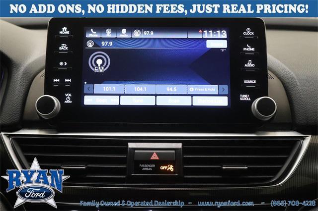 used 2019 Honda Accord car, priced at $18,995