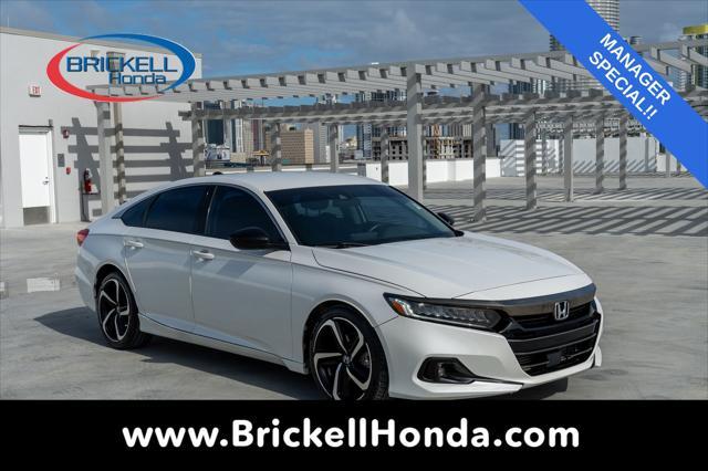 used 2021 Honda Accord car, priced at $20,900