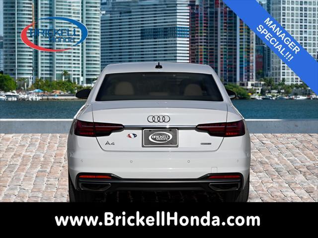 used 2021 Audi A4 car, priced at $23,900