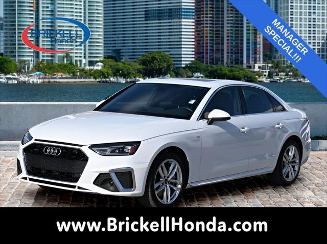 used 2021 Audi A4 car, priced at $23,900