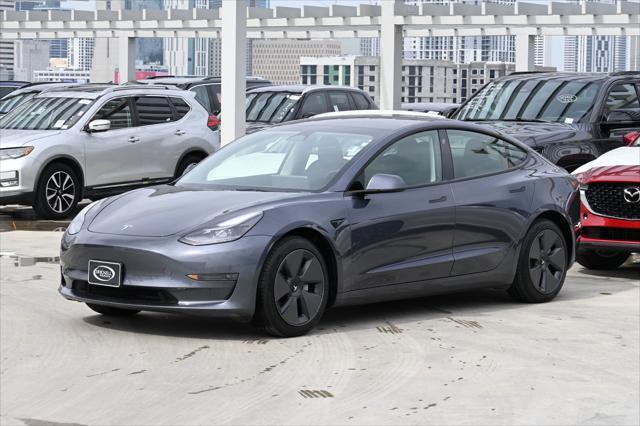 used 2023 Tesla Model 3 car, priced at $22,500