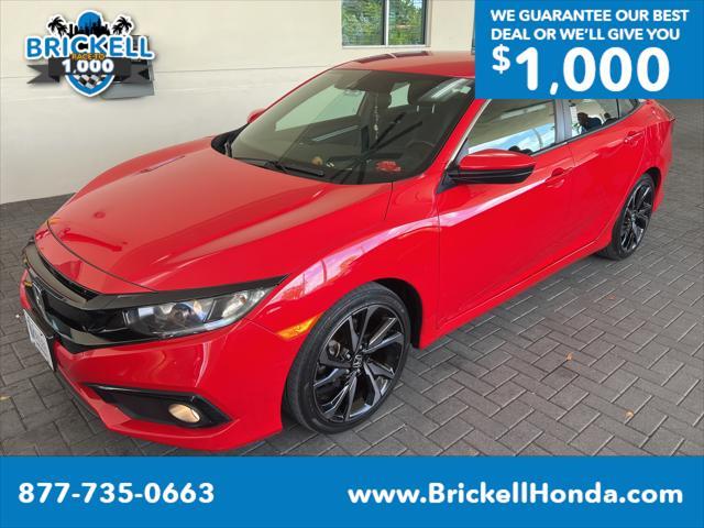 used 2021 Honda Civic car, priced at $19,000