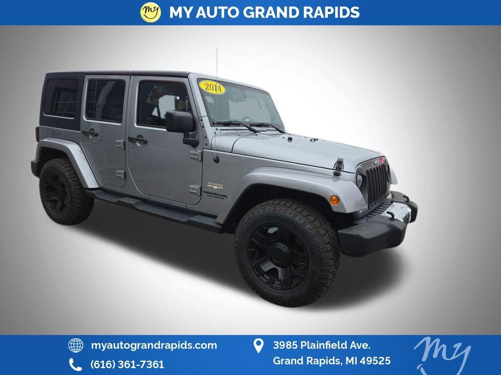 used 2014 Jeep Wrangler Unlimited car, priced at $14,605