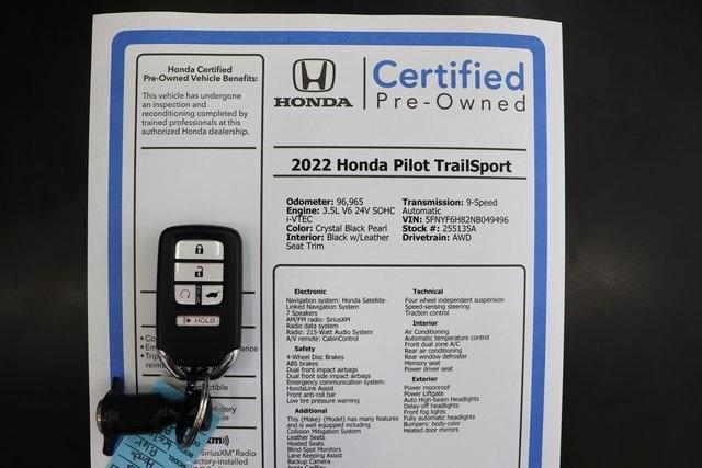 used 2022 Honda Pilot car, priced at $26,950