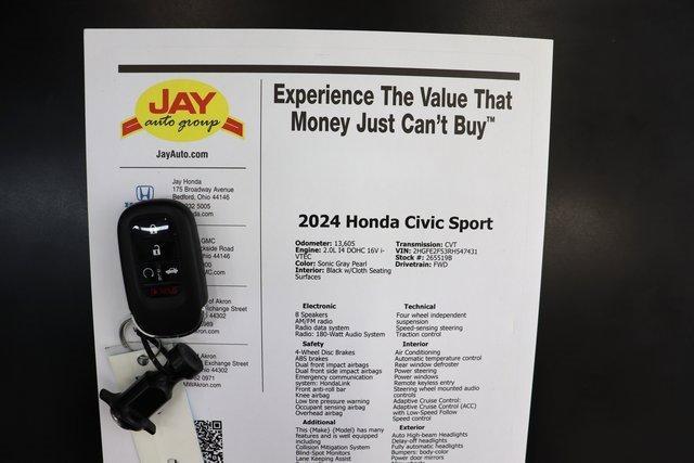 used 2024 Honda Civic car, priced at $25,209