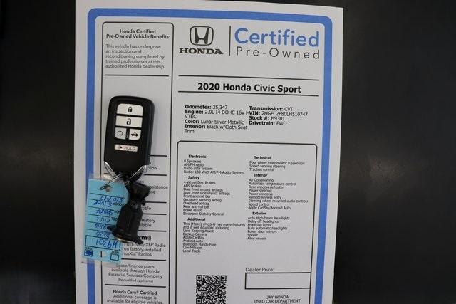 used 2020 Honda Civic car, priced at $21,497
