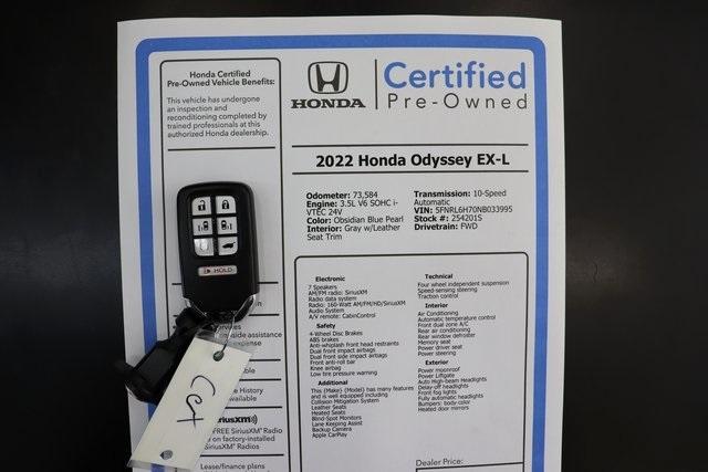 used 2022 Honda Odyssey car, priced at $30,387