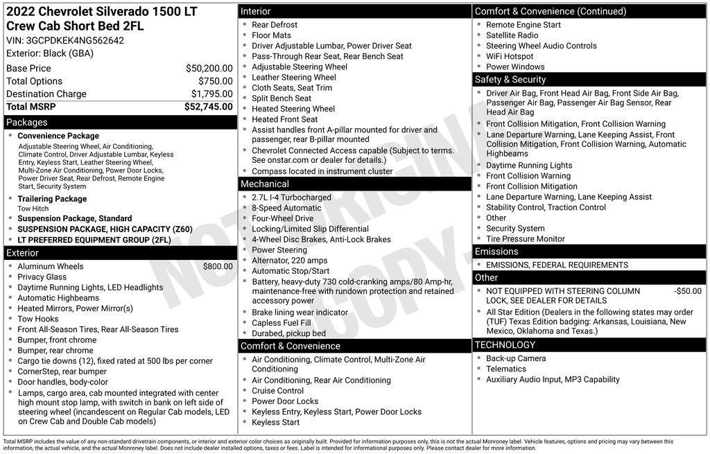 used 2022 Chevrolet Silverado 1500 car, priced at $32,967