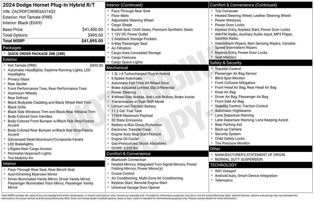 used 2024 Dodge Hornet car, priced at $21,673