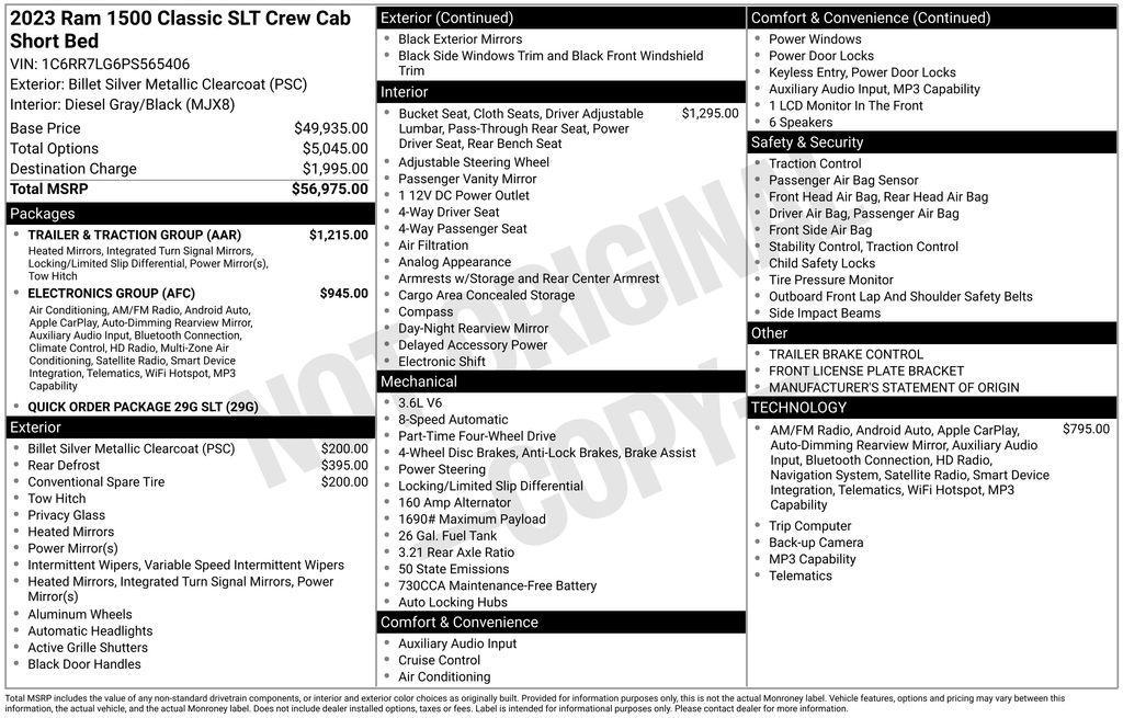 used 2023 Ram 1500 Classic car, priced at $28,848