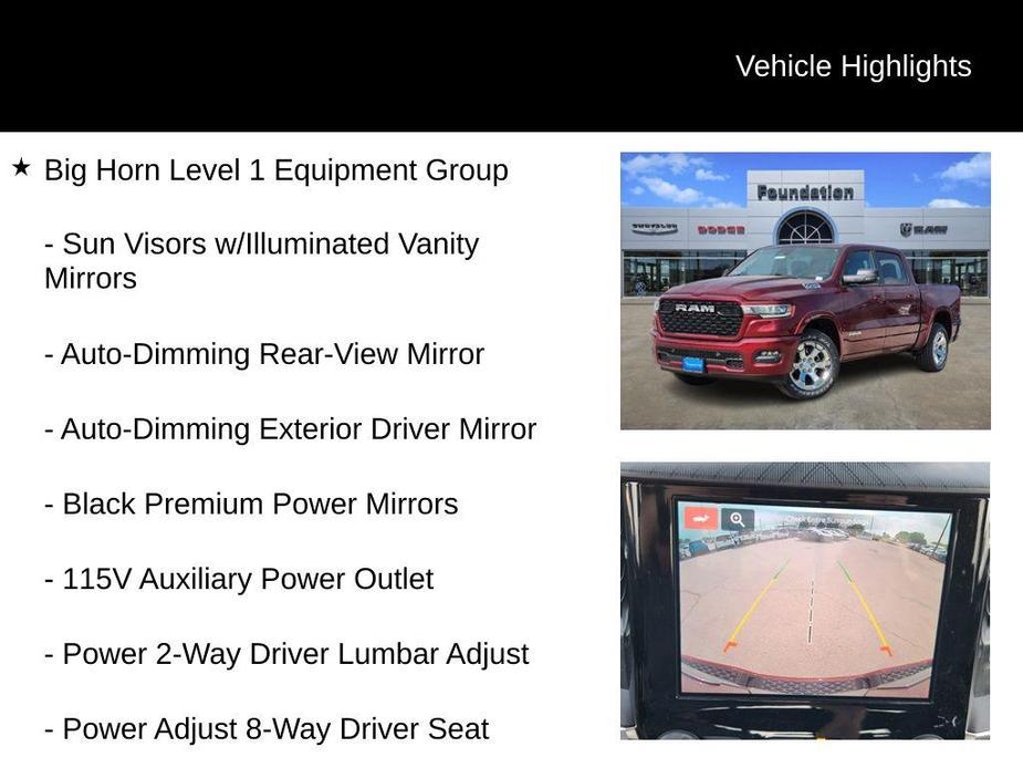 new 2025 Ram 1500 car, priced at $46,766