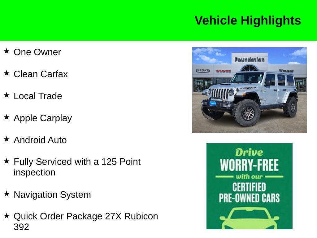 used 2023 Jeep Wrangler car, priced at $68,799