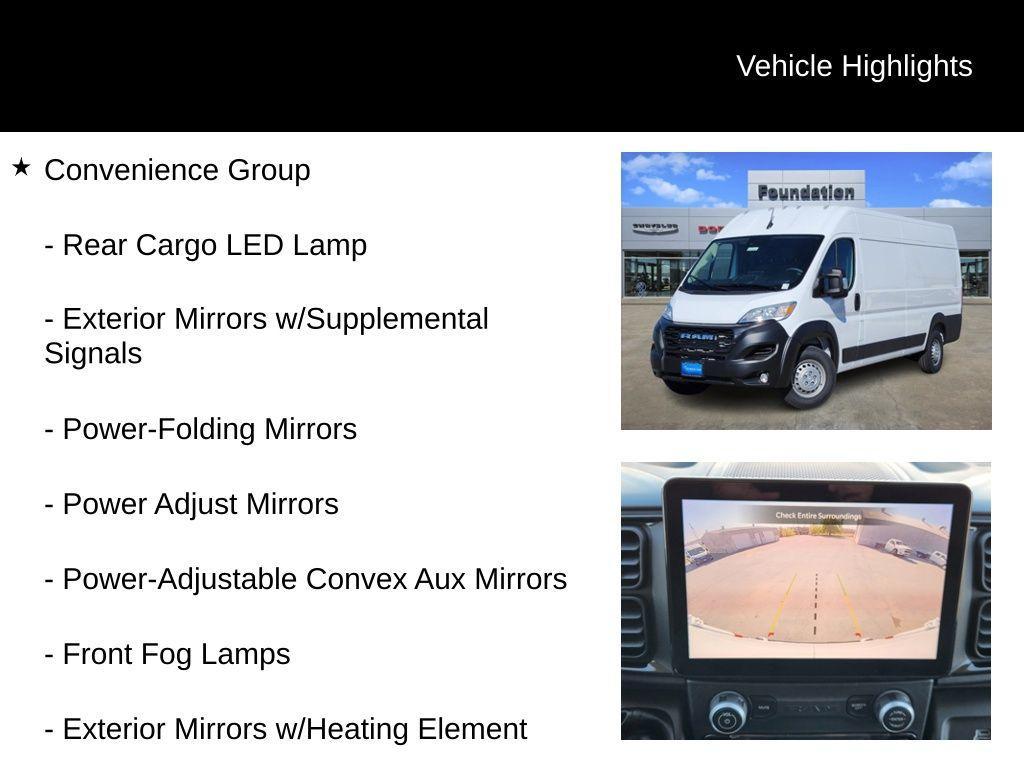 new 2024 Ram ProMaster 3500 car, priced at $54,214