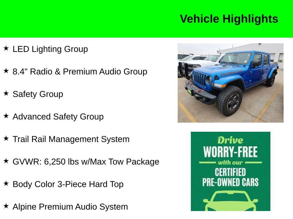 used 2021 Jeep Gladiator car, priced at $39,199